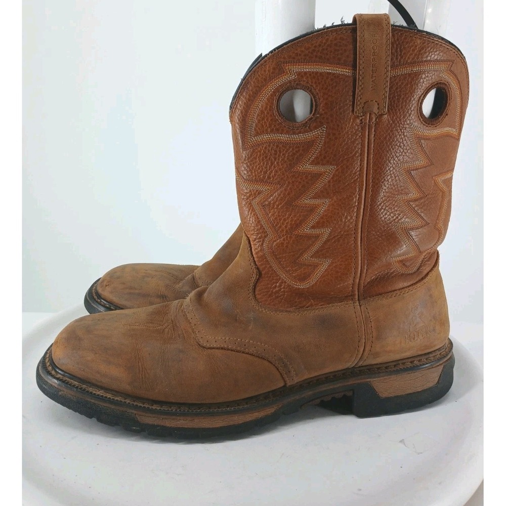 Rocky Original Ride Branson Saddle Roper 15 Waterproof Western Boot FQ0002775 C4